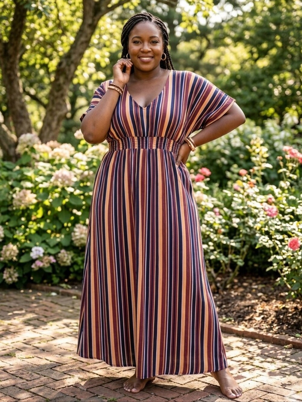 Margaux Riviera Striped Dress Size 1x